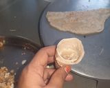 A picture of step 4 of Cauliflower Cone.