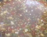 A picture of step 4 of Manchow soup.