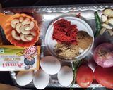 A picture of step 1 of Egg butter masala.
