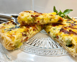 Foto del paso 12 de la receta: Pizza rústica de jamón serrano, patatas y calabacín