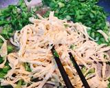 Phở khô xào cải đắng tàu hủ ki bước làm 3 hình