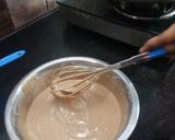 A picture of step 5 of Eggless Chocolate Cake.