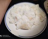 A picture of step 4 of Shrimp Phyllo Pouches.