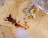 A picture of step 2 of Basbousa (semolina cake).