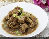 A picture of step 3 of Braised Pork Ribs with Dried Cabbage.