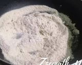 A picture of step 1 of Wheat Flour Halwa.