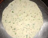 A picture of step 3 of Lacchedar Mathri (currypatte flavour).