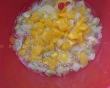 A picture of step 2 of Creamy Fruit SaladAustin’s fruit salad.