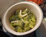 Tésztával és kolbásszal rakott brokkoli #gluténmentes#tejmentes recept fázis 1 fotója