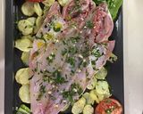 Foto del paso 2 de la receta: Cherne (pescado canario) al horno con base de papa