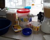 A picture of step 1 of Cinnamon Banana Cake.