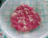 A picture of step 3 of Pink Focaccia with Cherry Tomatoes.