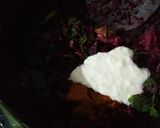 A picture of step 7 of Beetroot Biryani pulao.