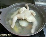 Hình bước làm 4 của món Gà Luộc Ăn Cùng Hẹ 닭백숙