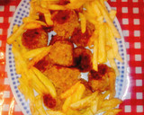 Foto del paso 5 de la receta: Albóndigas de soja texturizada, con trigo bulgur y papas fritas!!