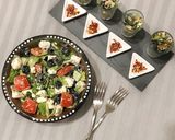 A picture of step 2 of Quick, Easy & healthy Greek salad & Greek cocktail in just 5 min.