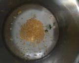 A picture of step 1 of Pappu chegodilu.