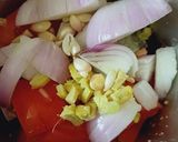 A picture of step 1 of Turmeric vegetable.