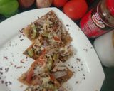 A picture of step 8 of Paratha Pizza.