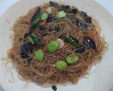 Foto langkah ke 6 dari resep Oseng Soun Pete n Jamur Kuping.