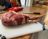 A picture of step 1 of Tomahawk Steak.