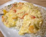 Une image de l'étape 7 de Cabillaud, riz et poivrons au curry au Cook Expert.