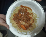 Foto del paso 9 de la receta: Carne mechada en salsa con fideos largos