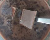 A picture of step 1 of Caramel hot coffee chocolate with cream.
