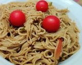 A picture of step 2 of Veg noodles.
