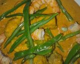 Foto del paso 5 de la receta: Langostinos con mix de curry y fideos de judías verdes