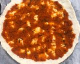 Hình bước làm 7 của món Pizza đế mỏng kiểu Florence (vị nấm)
