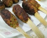 A picture of step 6 of Soyabean Kebab Stick Rolls.