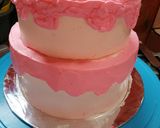 Foto langkah ke 4 dari resep Webtoon Birthday cake | Base Sponge cake Vanilla.