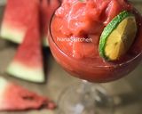 A picture of step 3 of Watermelon Slush 🍉😋.