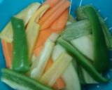 A picture of step 2 of Chicken with vegestables.