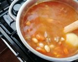 Húsos bableves recept fázis 2 fotója