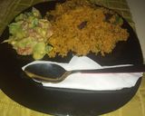 A picture of step 27 of Pilau with guacamole.