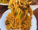 (Brown spaghetti)soyayyar taliya me kayan lambumatakin girki7 hoto