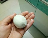 A picture of step 7 of Khichi rice flowers balls.