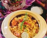 A picture of step 8 of Tomato pulao 🍅 veg Tomato 🍅 pulao 😋.