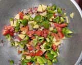 A picture of step 4 of Veg pulao.