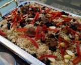 A picture of step 12 of Mutton Afghani pulao.
