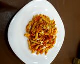 A picture of step 4 of Penne Arrabbiata.