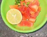 A picture of step 1 of Tomato upma.