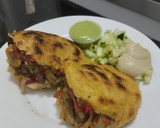 Foto del paso 16 de la receta: Arepas🥙rellenas con salteado de berenjenas y pimientos tatemados🍆🫑🧅