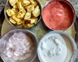 A picture of step 1 of Kaju paneer (cottage cheese in cashew gravy).