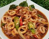 Foto langkah ke 5 dari resep Cumi Lada Hitam.