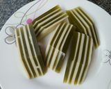 Hình bước làm 8 của món Rau câu plan matcha