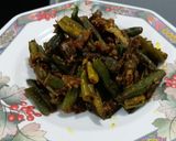 A picture of step 9 of Okra Fry.