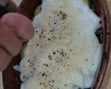 Foto del paso 3 de la receta: Repollitos de Bruselas en yogur, sobre base de avena y gratinados con queso